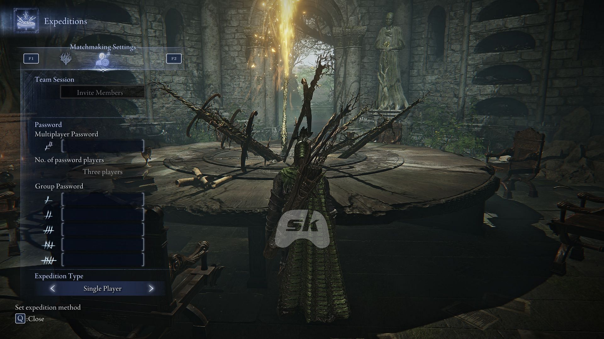 Select Single Player to play in offline mode (Image via Sportskeeda Gaming || FromSoftware)